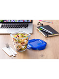 Pyrex glass snack pot with plastic lid 800ml - British product