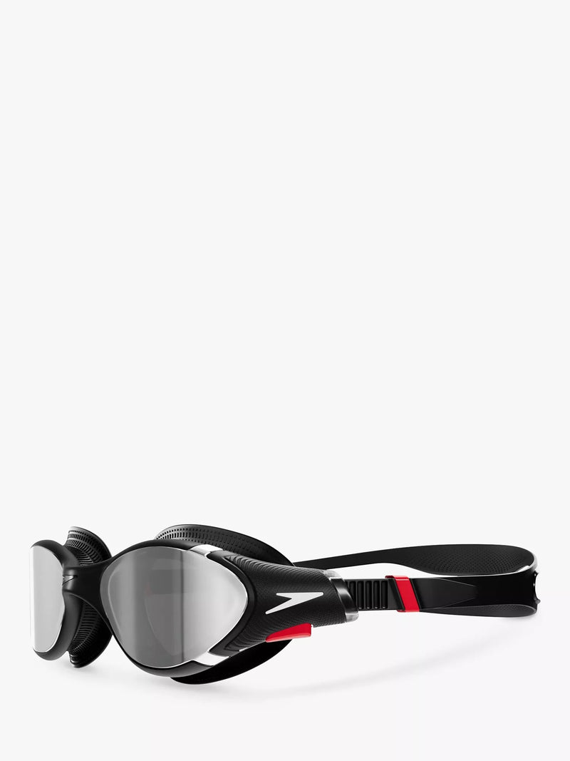 Speedo Biofuse 2.0 swimming goggles black red chrome imported from the UK
