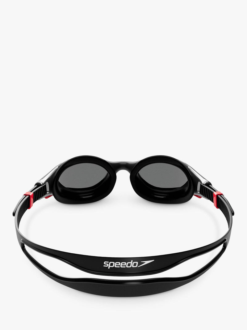 Speedo Biofuse 2.0 swimming goggles black red chrome imported from the UK