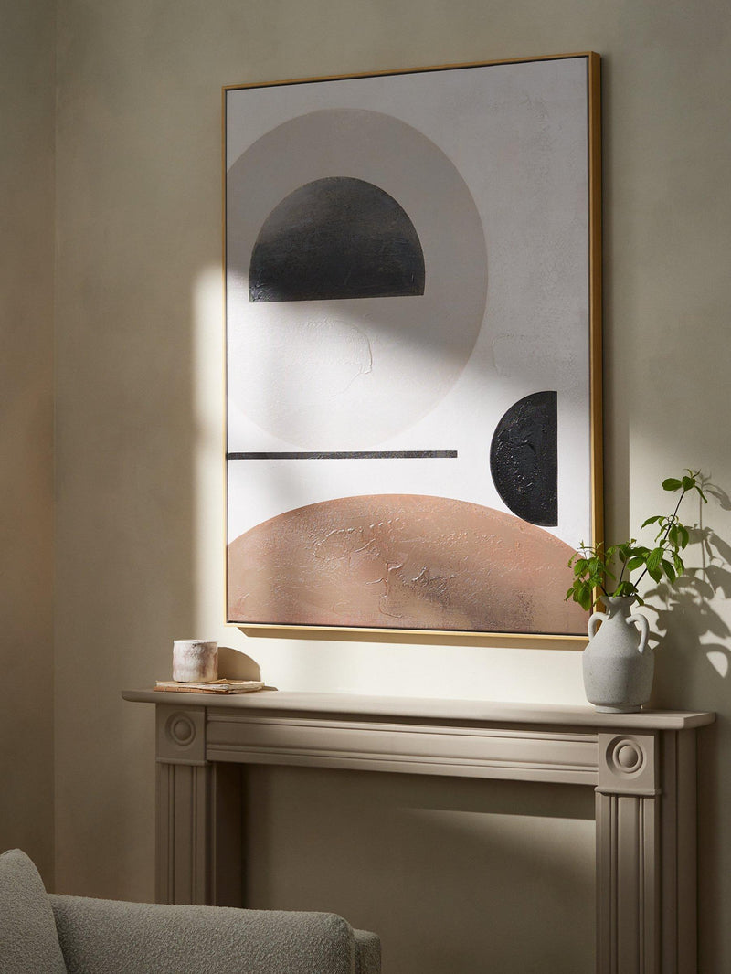 John Lewis hand-painted canvas Circles 120x90cm - British product