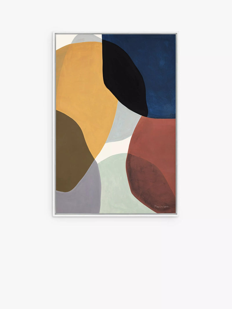 John Lewis Overlap framed canvas print 94x64cm, UK version