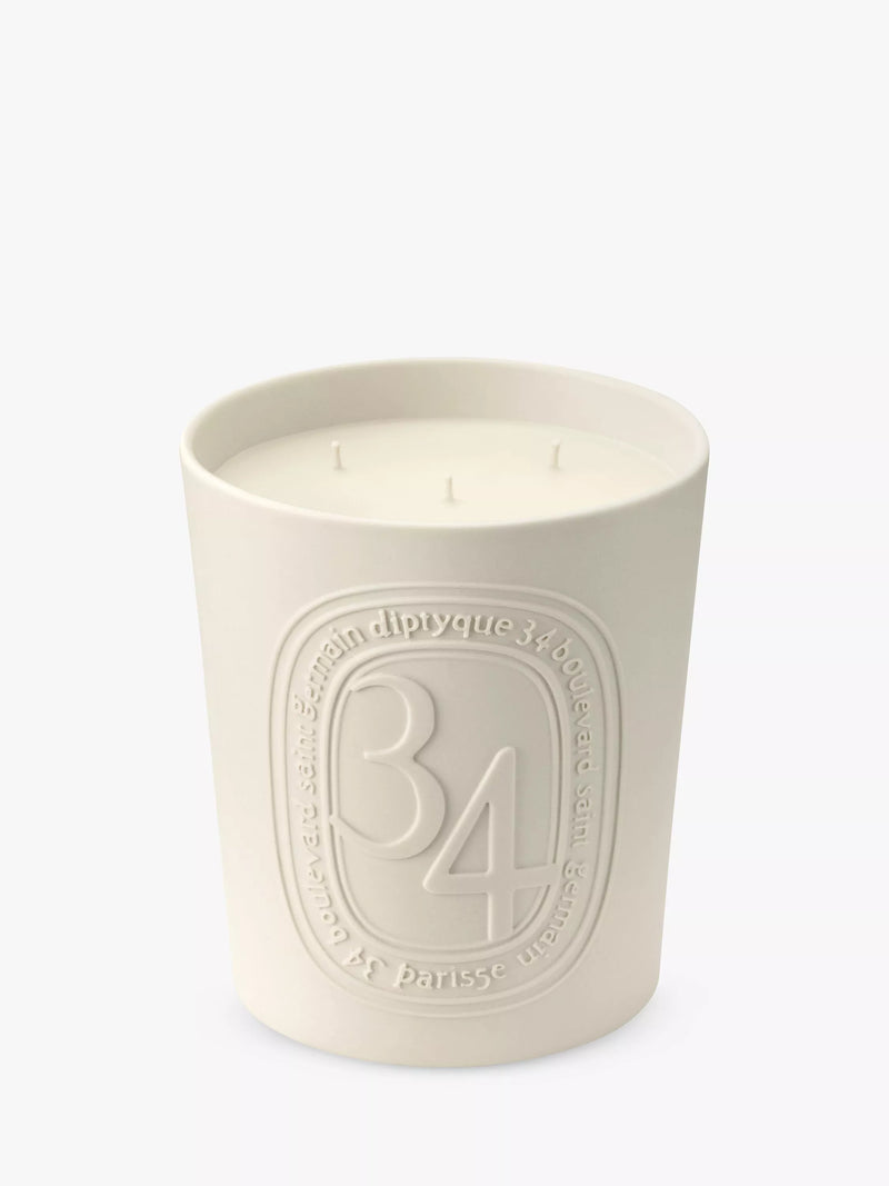 Diptyque 34 Boulevard Saint Germain porcelain candle 600g - British product