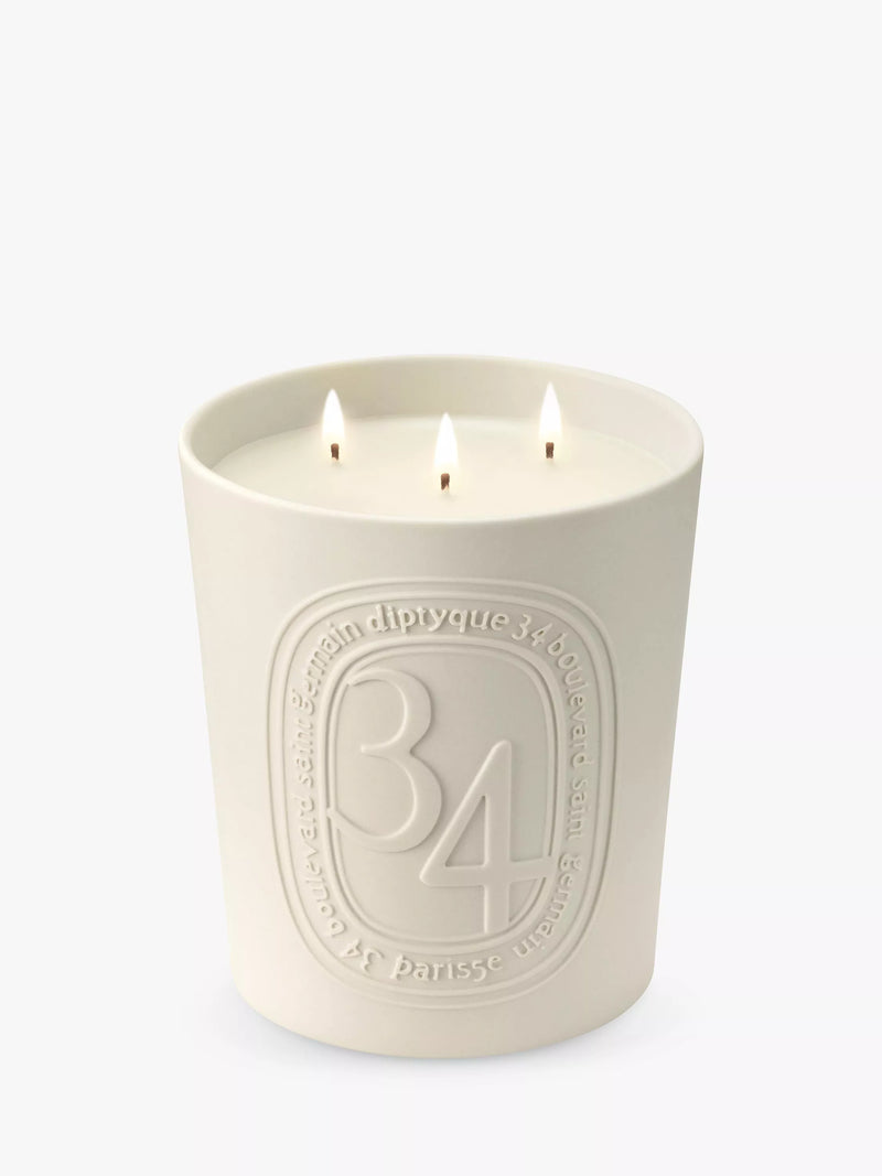 Diptyque 34 Boulevard Saint Germain porcelain candle 600g - British product
