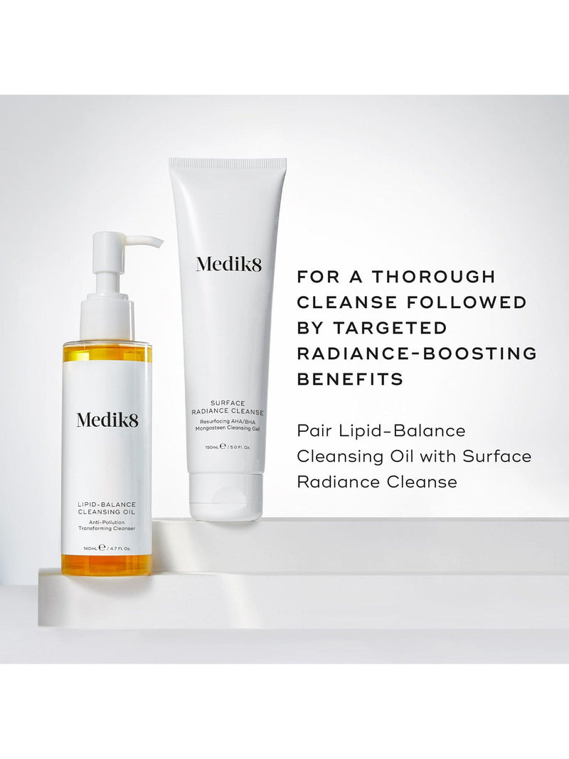 Medik8 Lipid-Balance Anti-Pollution Transforming Cleansing Oil 140ml, imported from the UK