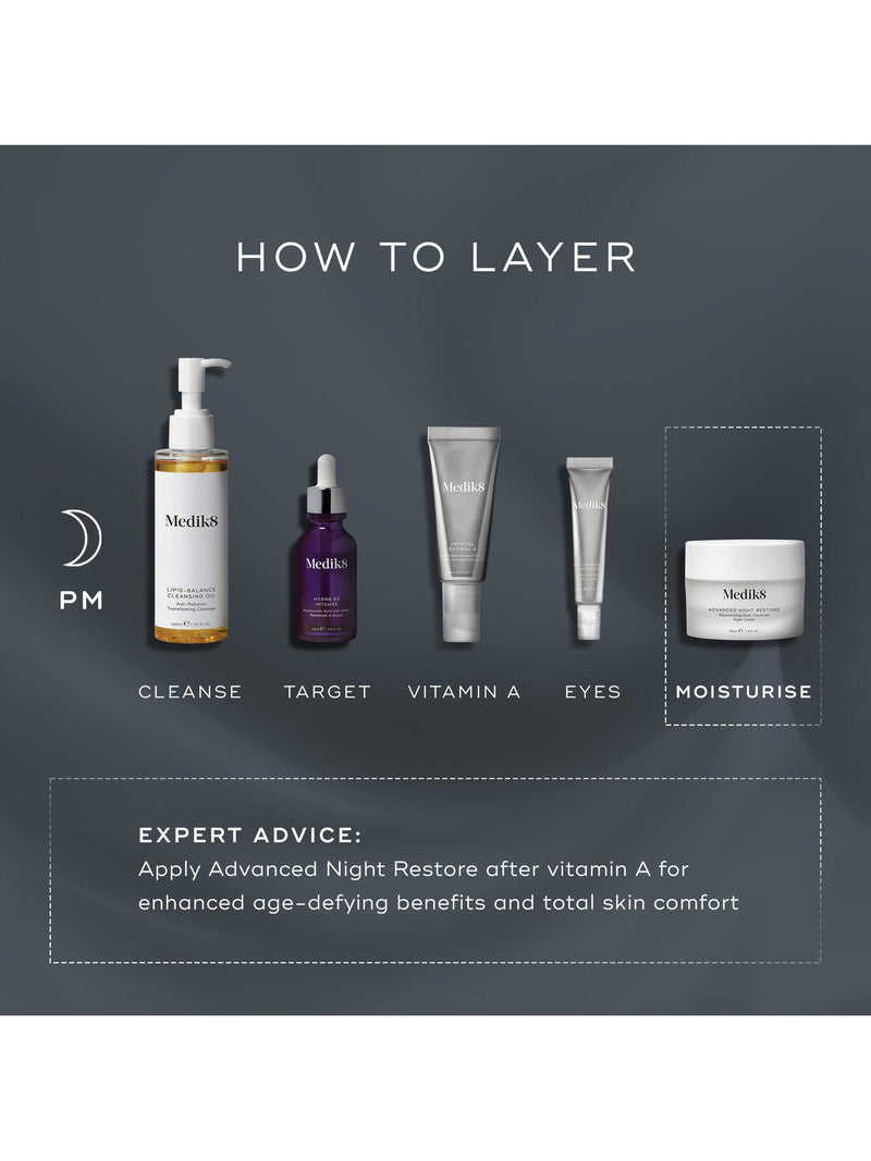 Medik8 Advanced Night Restore cream 50ml, imported from the UK