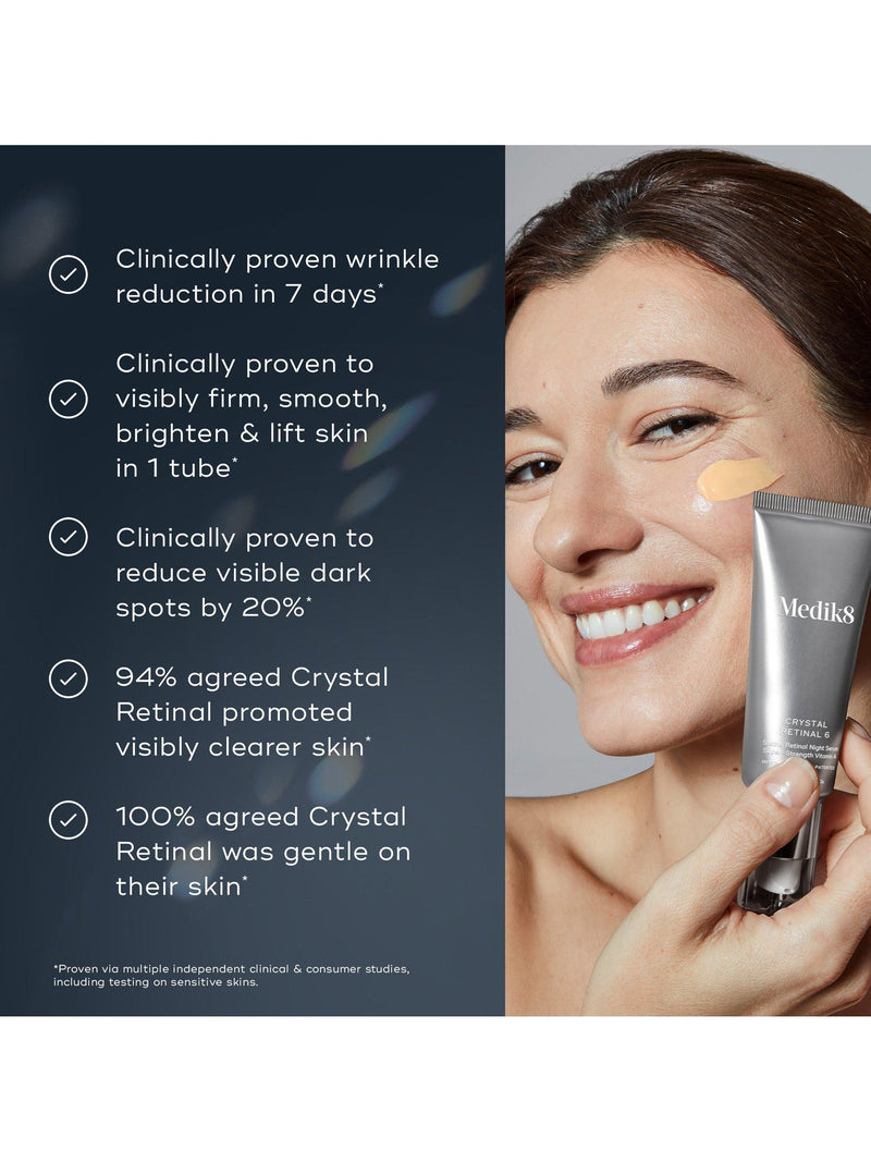 Medik8 Crystal Retinal 3 night serum 30ml, imported from the UK