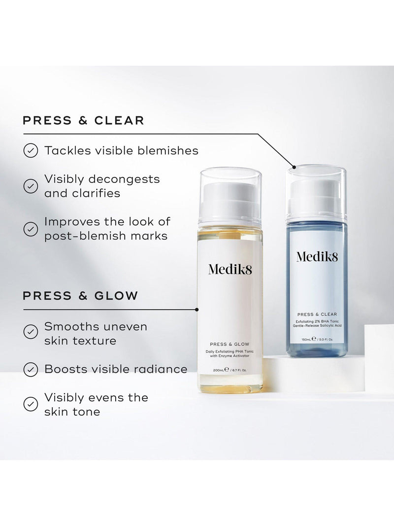 Medik8 Press & Glow PHA tonic 200ml, UK version