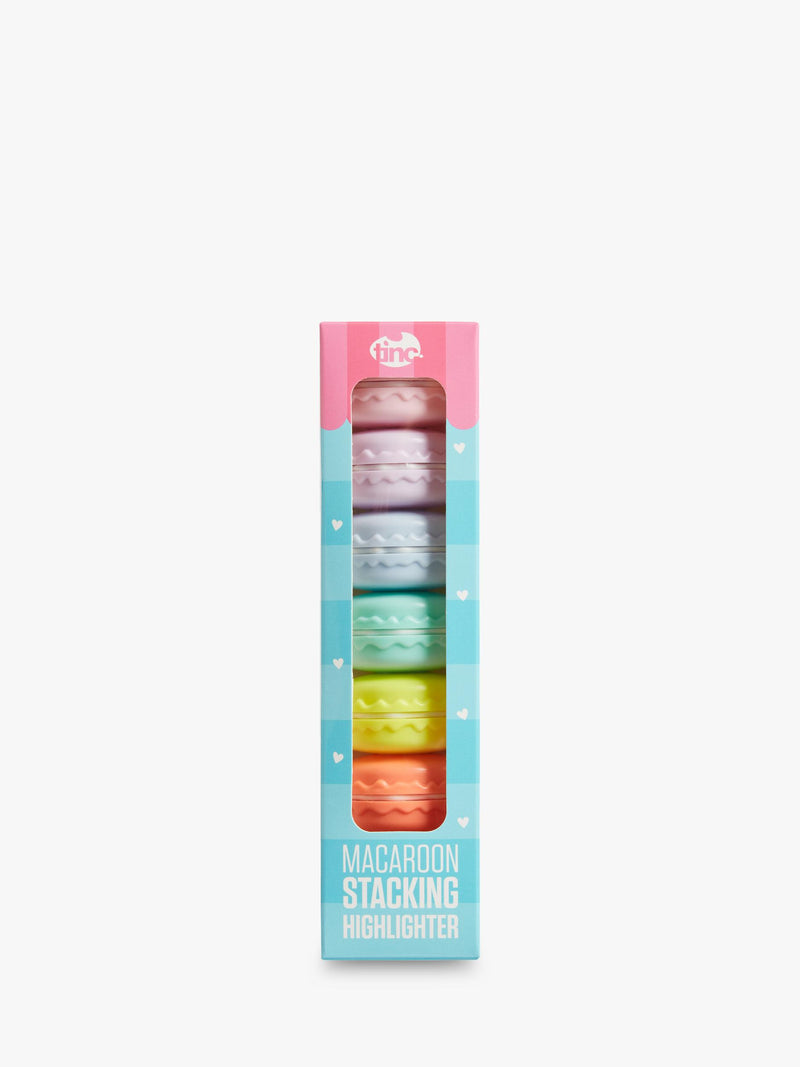 Tinc macaroon-themed stacking highlighter pen set, 5 pieces (British brand)