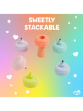 Tinc macaroon-themed stacking highlighter pen set, 5 pieces (British brand)
