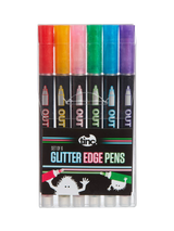John Lewis Tinc Glitter Edge Pens Multi Coloured Pens Pack of 6- Buy online at McGrocer