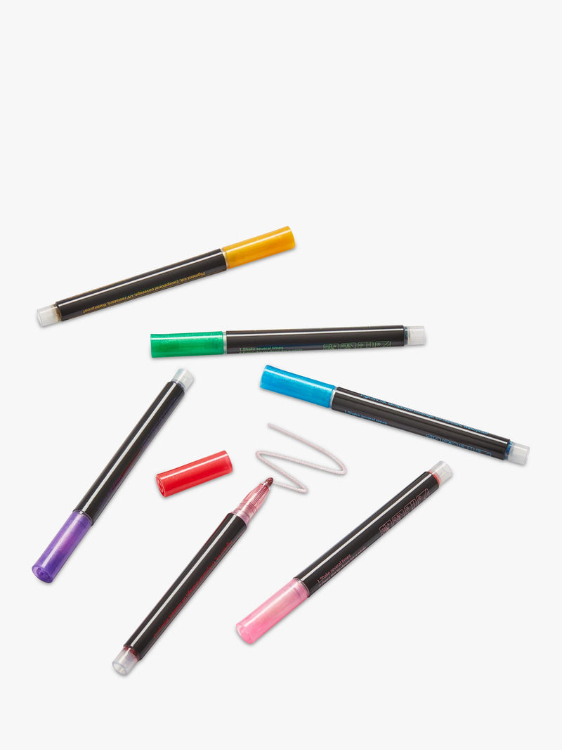 Tinc glitter edge pens multi colour pack of 6 (British brand)