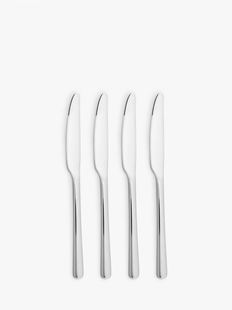 John Lewis Orbit stainless steel table knives set of 4, imported from the UK