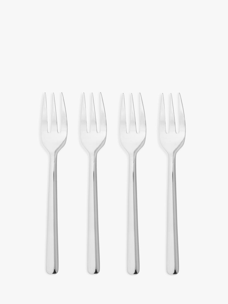 John Lewis ANYDAY Orbit Stainless Steel Pastry Forks, Set of 4