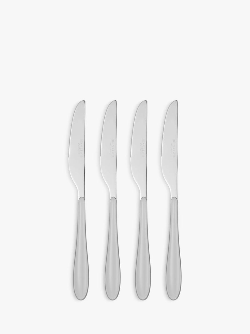 John Lewis table knives 4-piece set ergonomic handles, imported from the UK