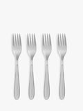 John Lewis Studio Pastry Forks, Set of 4, Grey