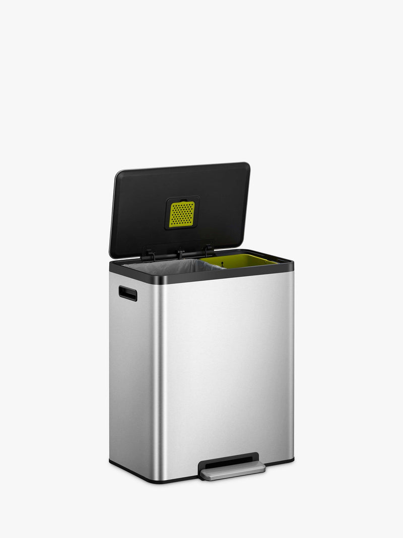 EKO 2 section recycling pedal bin 36L and 24L - British product