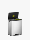 EKO 2 section recycling pedal bin 36L and 24L - British product