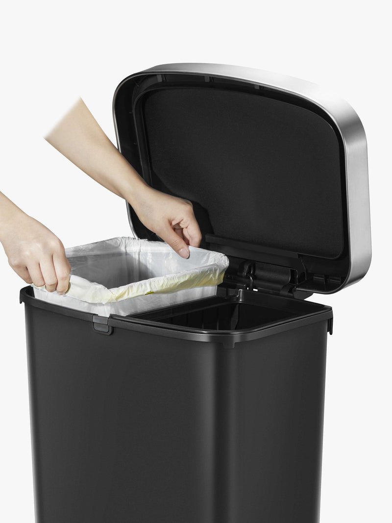 EKO Hana 2 section recycling pedal bin 2x 25L - British product