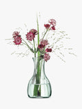 LSA International trio of clear mini vases, 11cm height, UK version