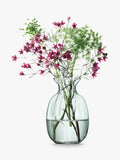 LSA International trio of clear mini vases, 11cm height, UK version