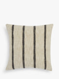 John Lewis linen stripe cushion in natural, UK version