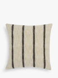 John Lewis linen stripe cushion in natural, UK version