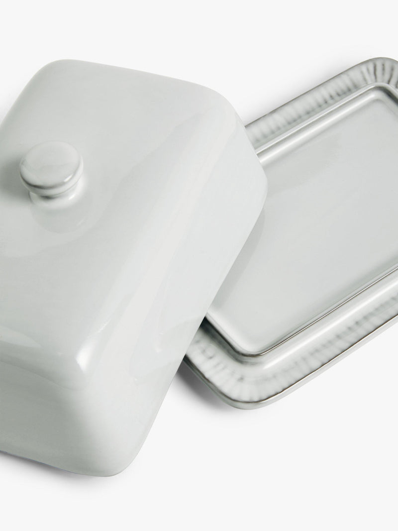 John Lewis butter dish grey stoneware, imported from the UK