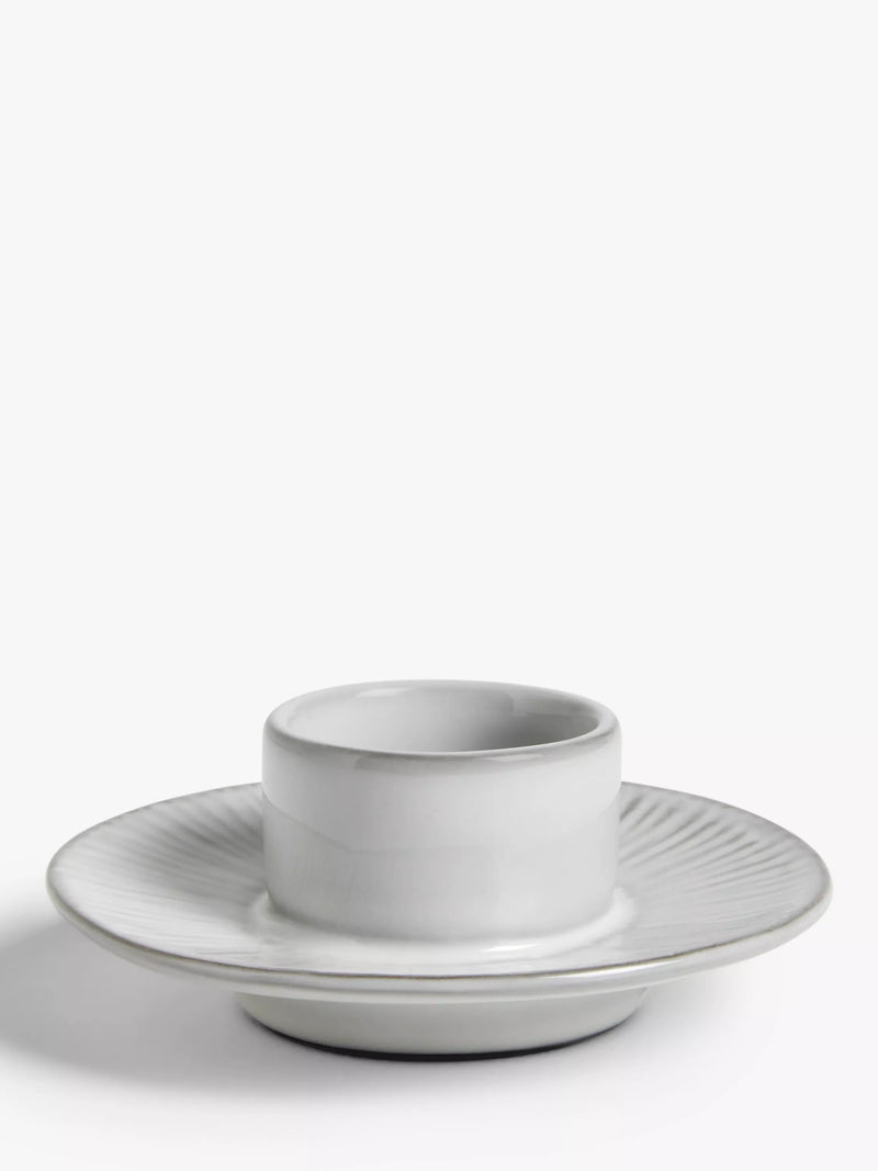 John Lewis Leckford stoneware egg cup in grey, UK version