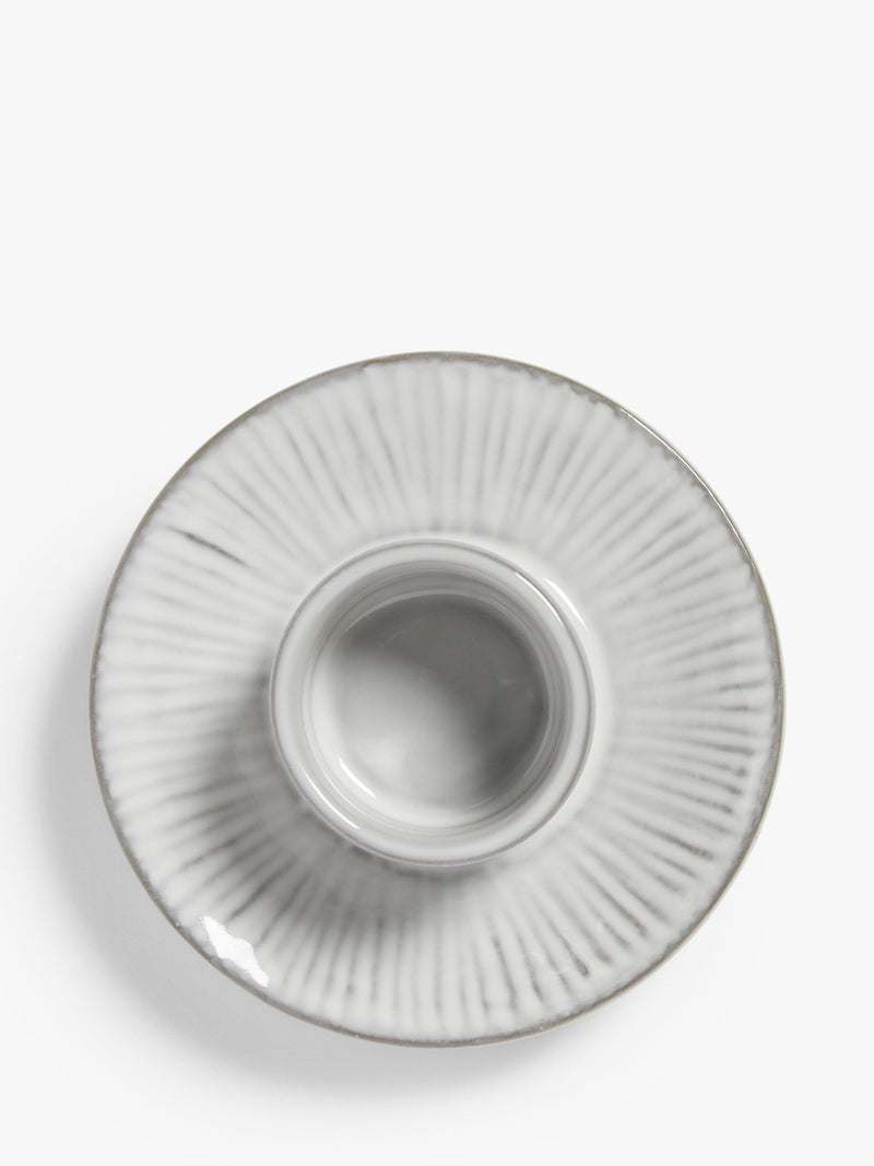 John Lewis Leckford stoneware egg cup in grey, UK version