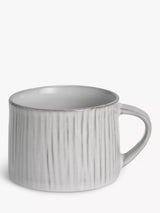 John Lewis John Lewis Leckford Stoneware Mug, Grey, 240ml- Buy online at McGrocer