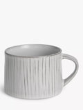 John Lewis Leckford Grey stoneware mug 240ml - British product