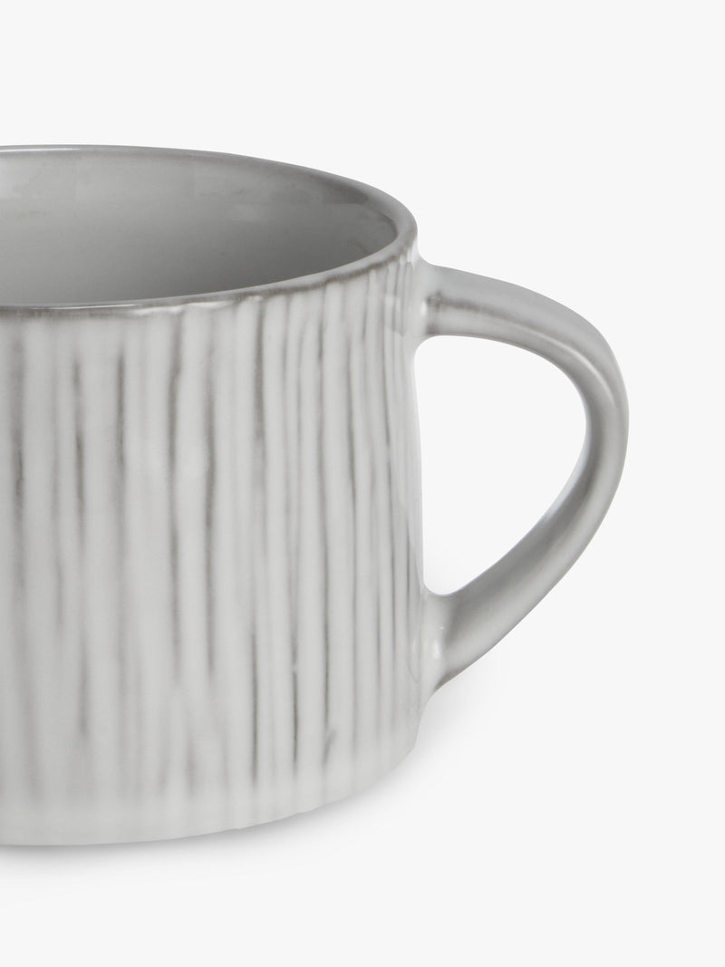John Lewis Leckford Grey stoneware mug 240ml - British product