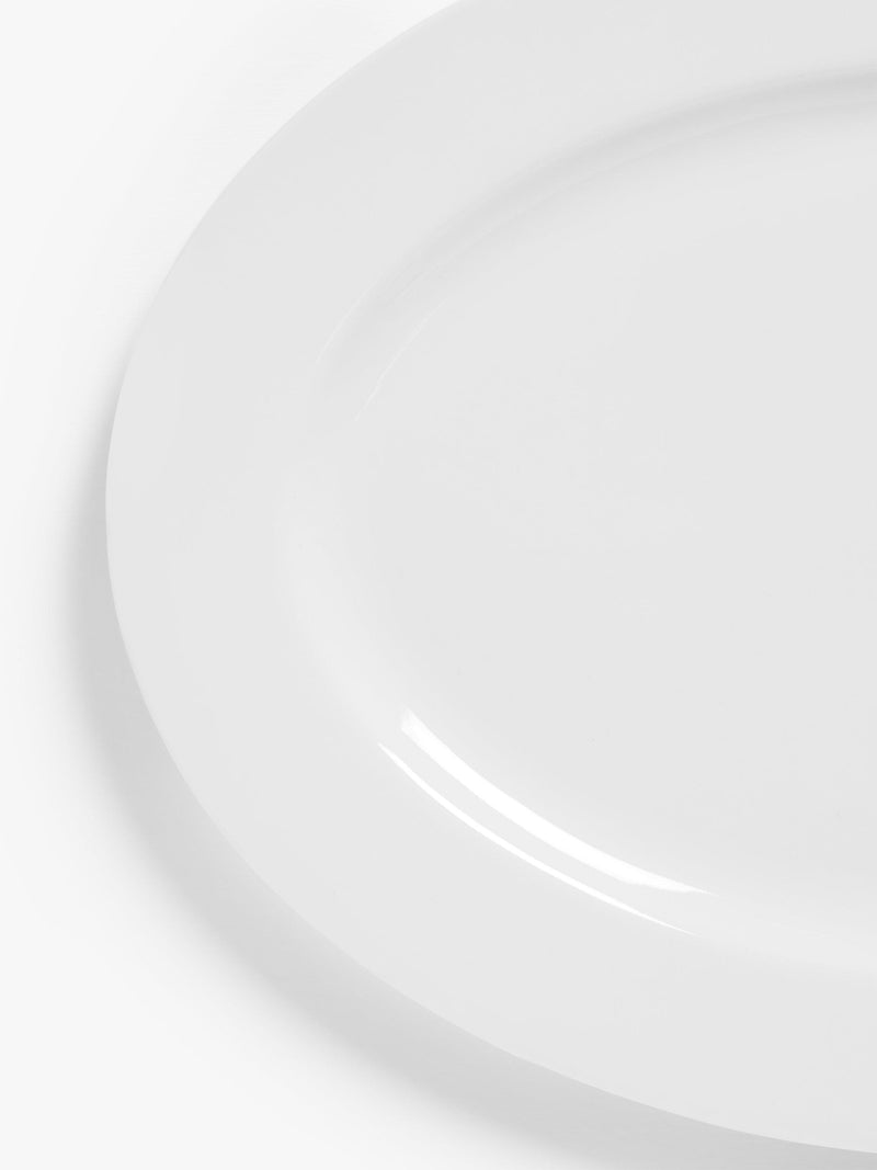 John Lewis Eat porcelain oval platter 40.5cm white (British brand)
