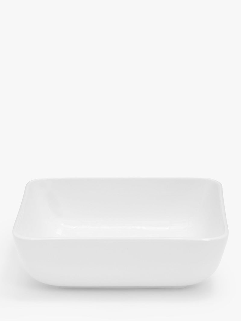 John Lewis porcelain serving dish 20cm white (British brand)