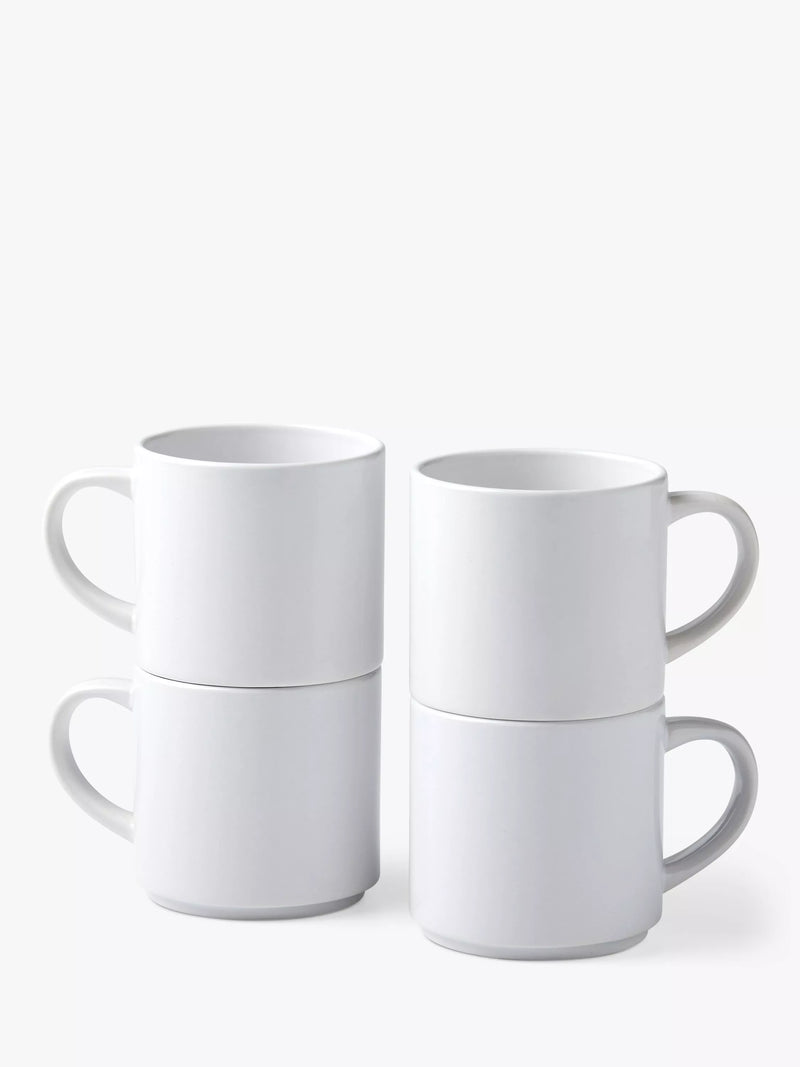 Cricut white ceramic mug blank 300ml set of 4, imported from the UK