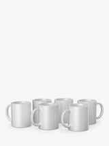 John Lewis Cricut Mug Press Ceramic Mug Blank White 6x 350ml- Buy online at McGrocer