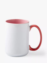 John Lewis Cricut Mug Press Ceramic Mug Blank 425ml- Buy online at McGrocer