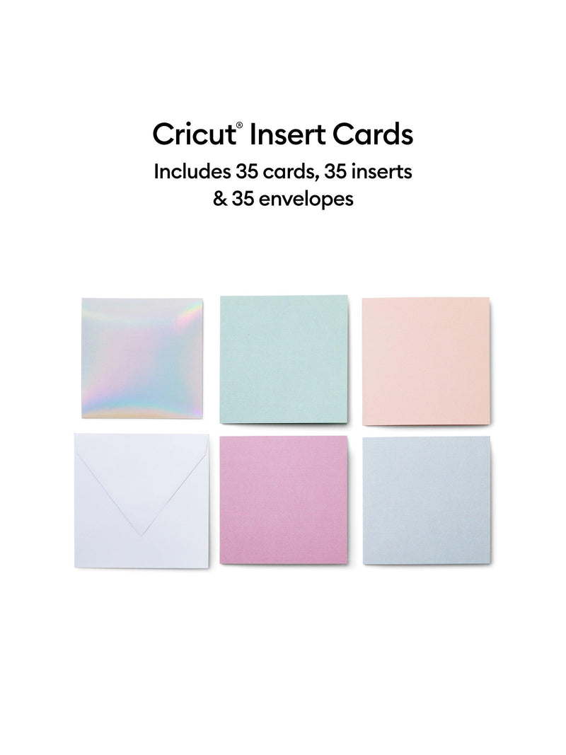 Cricut insert cards pack of 35 12.1 x 12.1cm - British product