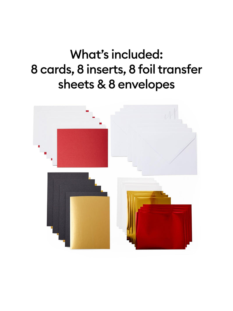 Cricut foil transfer cards pack of 8 A2 - British product