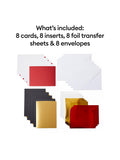 Cricut foil transfer cards pack of 8 A2 - British product