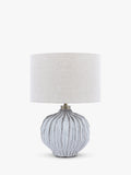 John Lewis Urchin ceramic table lamp with linen shade (British brand)