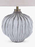 John Lewis Urchin ceramic table lamp with linen shade (British brand)