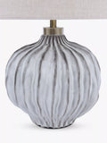 John Lewis Urchin ceramic table lamp with linen shade (British brand)