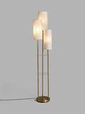 John Lewis Cluster Trio floor lamp with brass and linen shades (British brand)