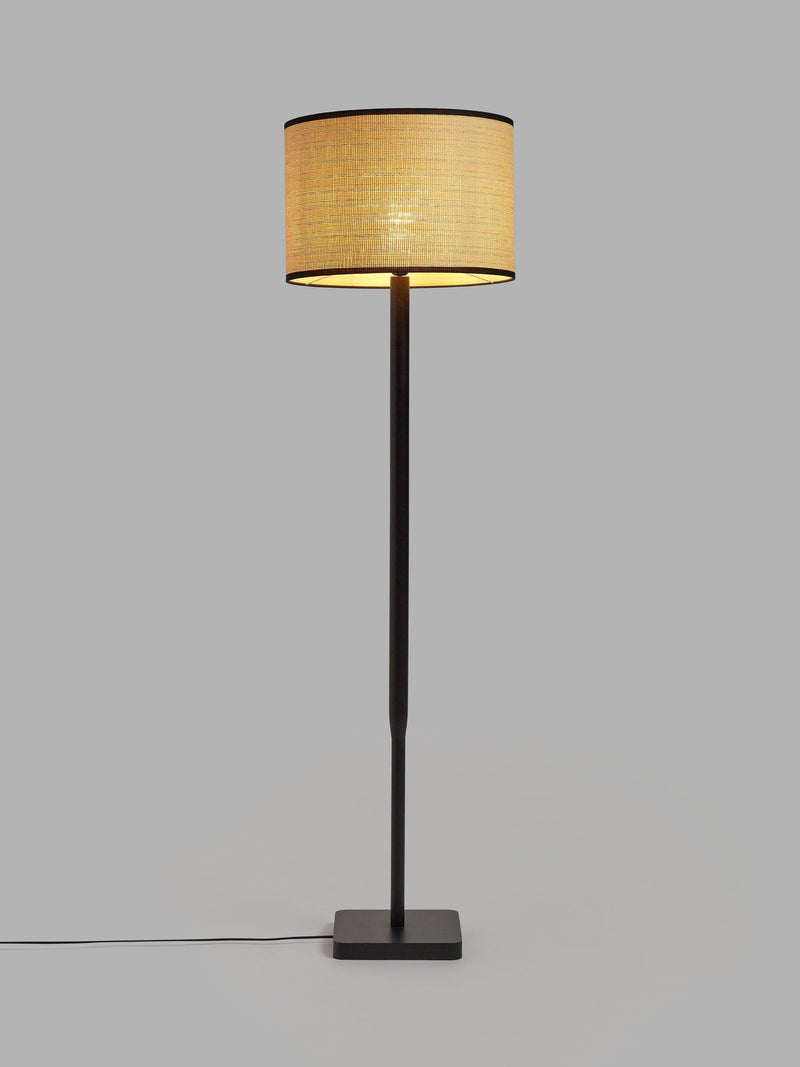 John Lewis Serenity natural woven floor lamp, imported from the UK