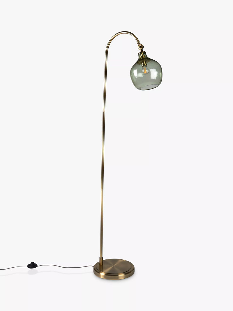 John Lewis Cartmel textured glass floor lamp tall - British product