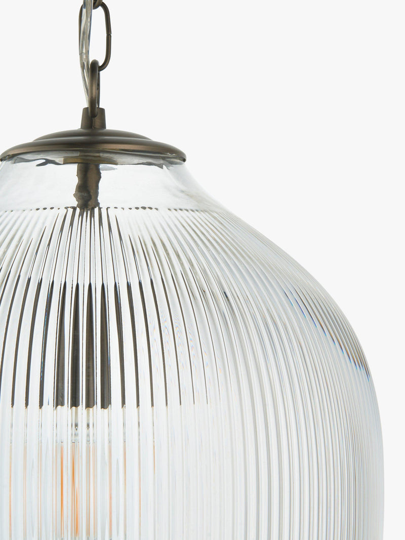 John Lewis Fulbrook ribbed glass pendant light - British product