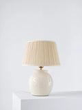 John Lewis Seafoam ceramic table lamp, imported from the UK