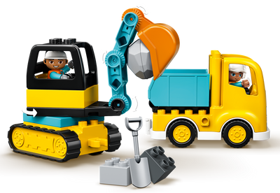 Lego Lego DUPLO Truck and Tracked Excavator Construction Set 20 Pieces- Buy online at McGrocer