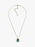 Eclectica pre-loved gold Swarovski crystal pendant necklace (British brand)